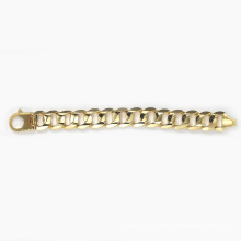 14K 18K 925 Plain Miami Cuban Bracelet Men′s Silver Jewelry